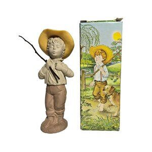 Avon Catch-A-Fish Field Flowers Cologne 3 Fl. Oz. Collectible Fisher Boy Figurin